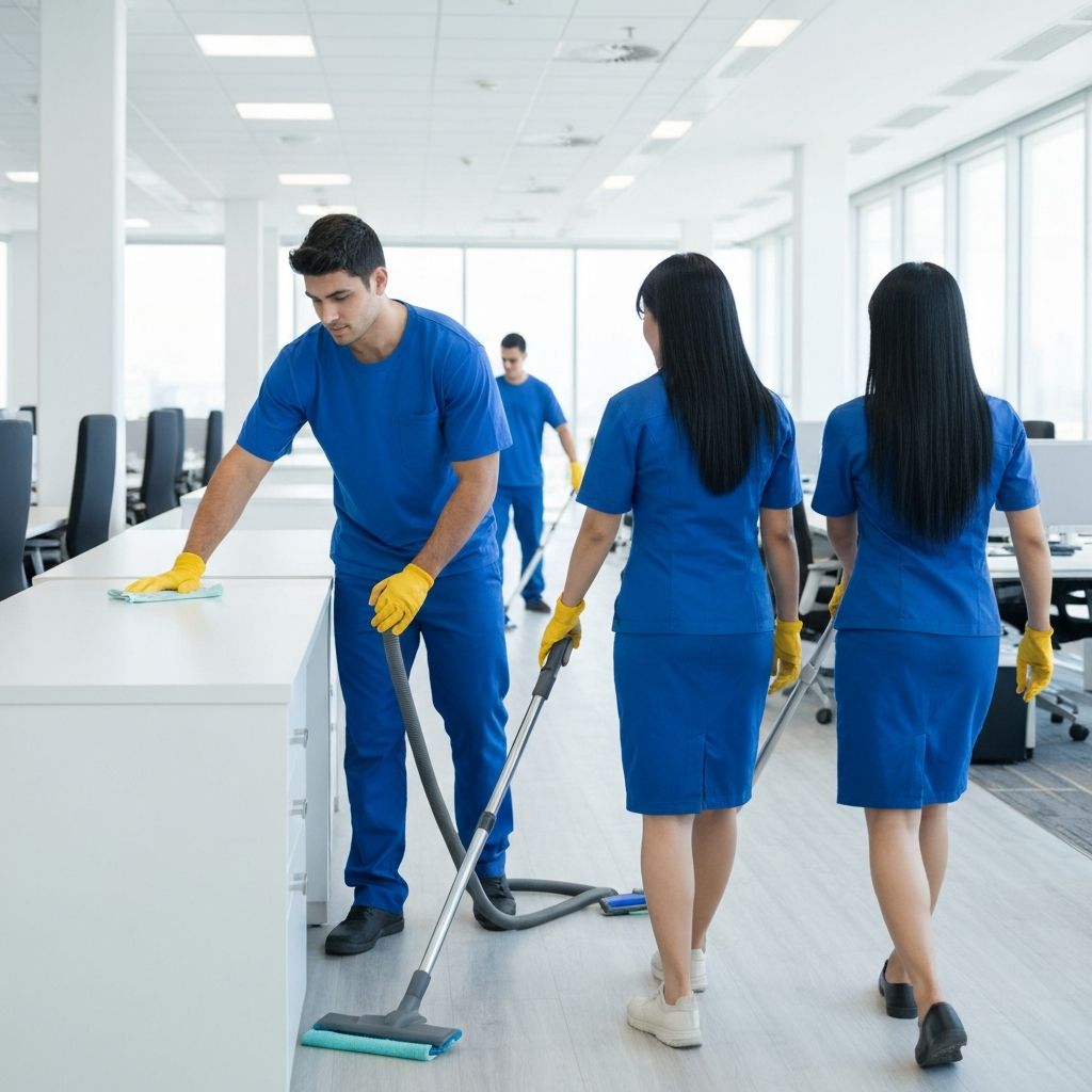 Unser Reinigungsteam bei der Arbeit